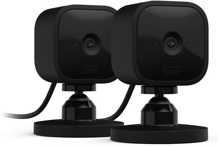 Blink Indoor - wireless, HD security camera with two-year battery life, motion detection, and two-way audio - 2 camera system