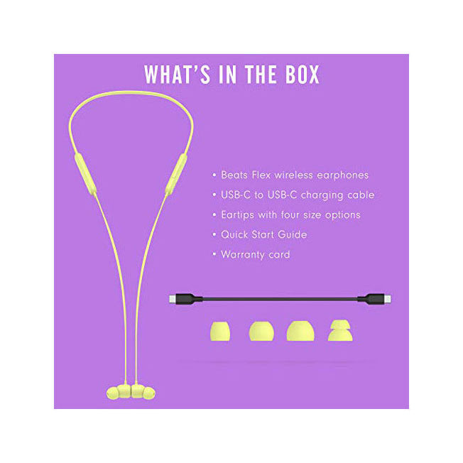 Beats Flex Wireless Earphones - Yellow