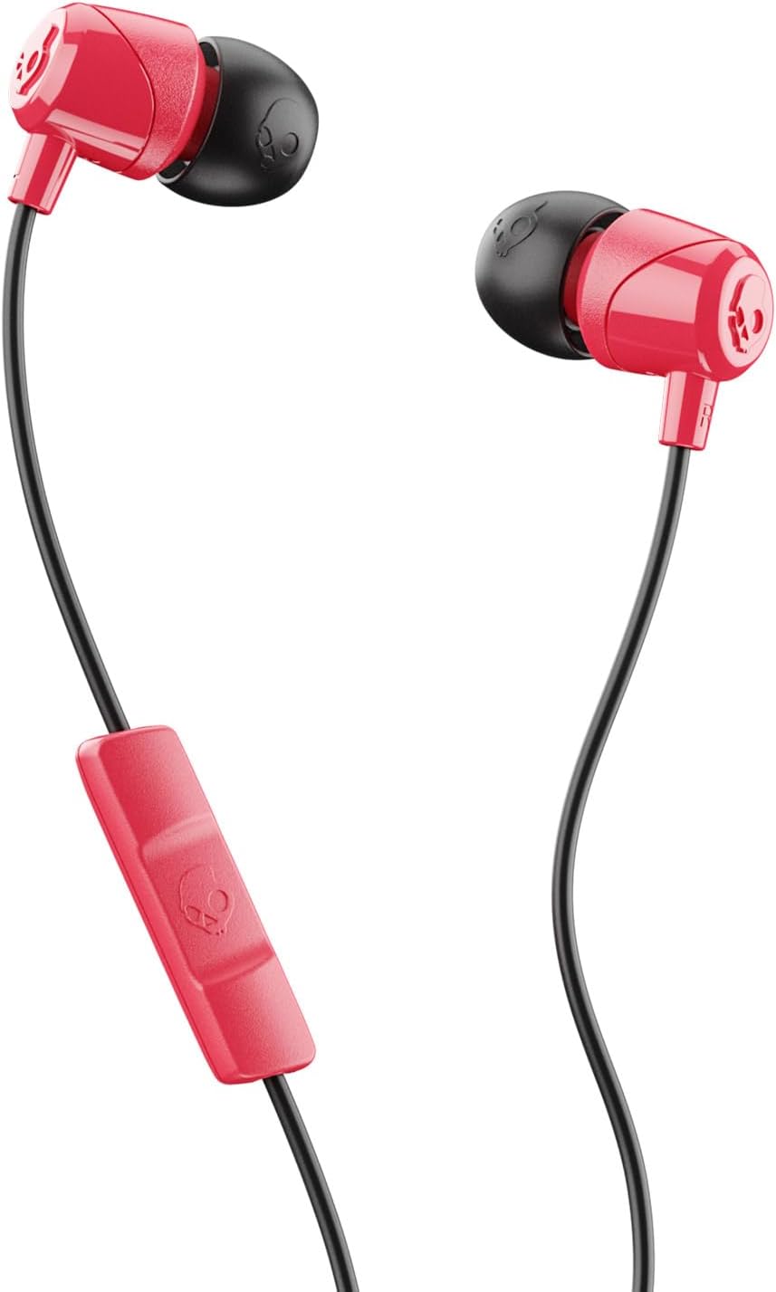 Skullcandy Jib Wired Earbuds with 3.5mm Plug, Noise Isolating Fit, Built-In Microphone Call and Track Control, Convenient for Travel