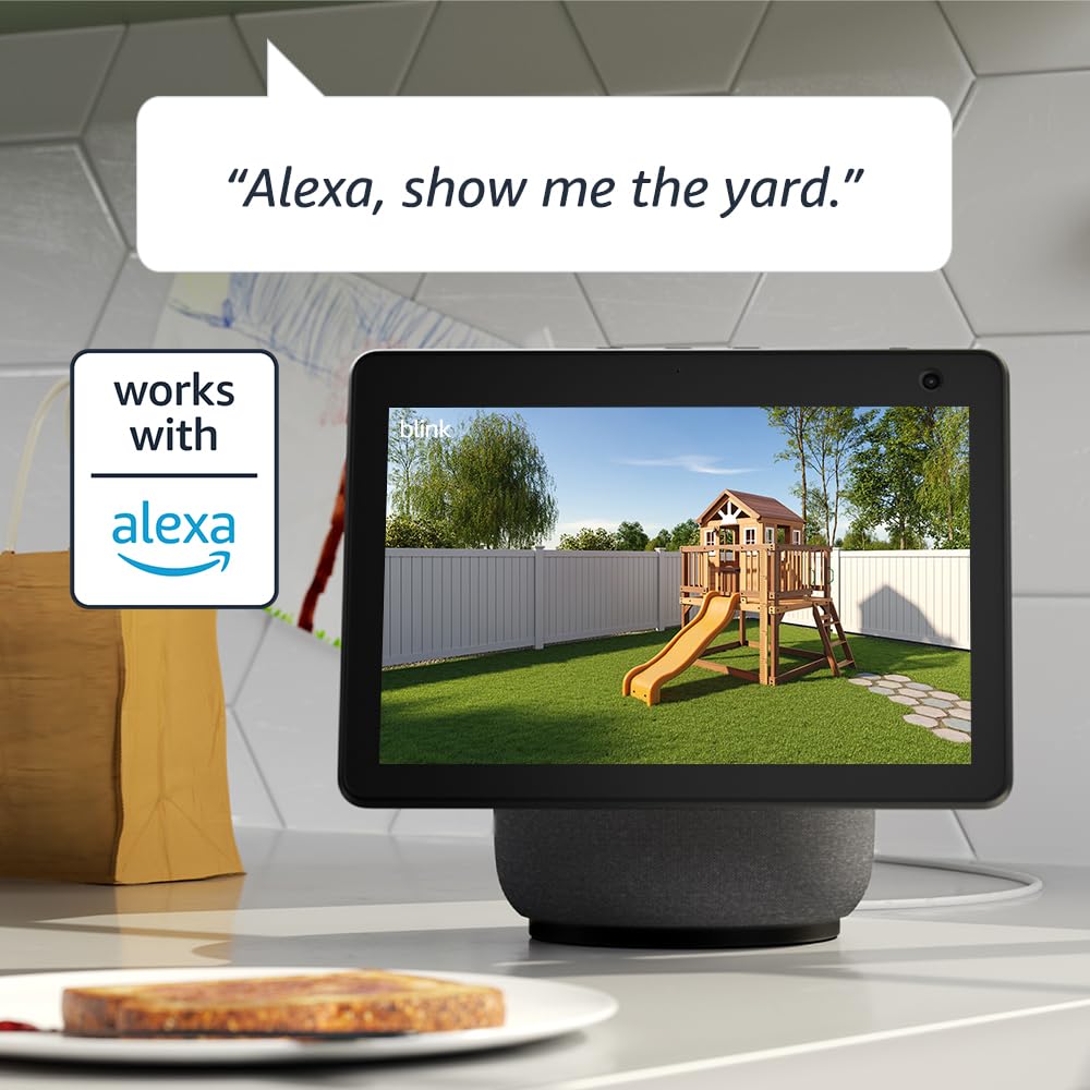 Blink Outdoor 4 (newest model), Wireless smart security camera, two-year battery, 1080p HD day and infrared night live view, two-way talk - 1 camera system