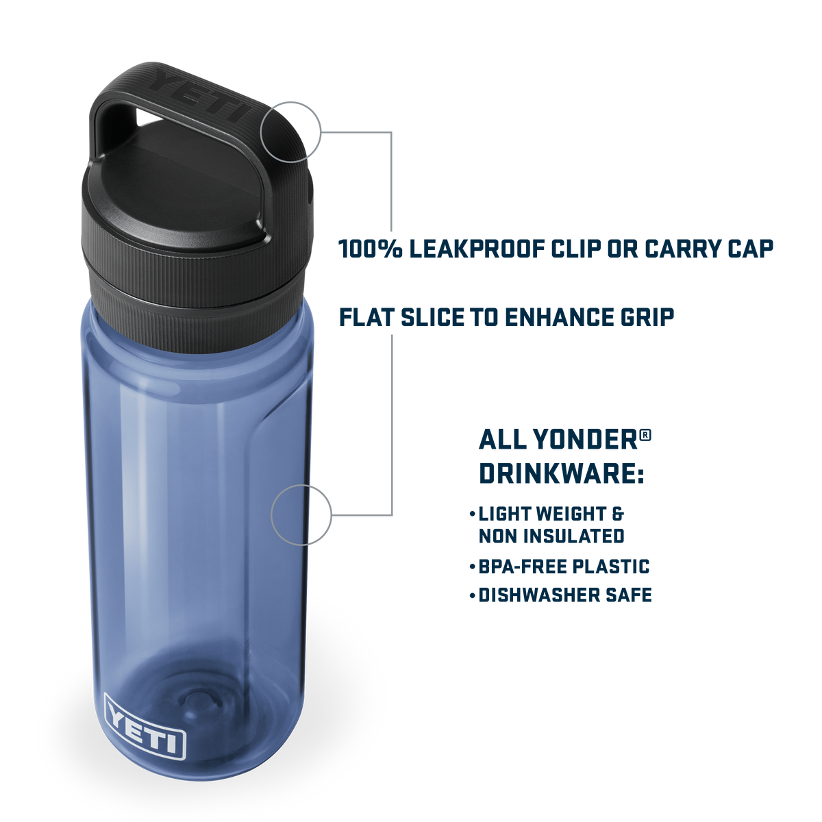 YETI Yonder 750 mL / 25 oz Water Bottle with Chug Cap