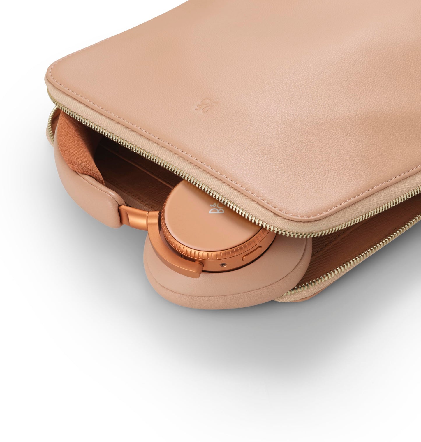 Bang & Olufsen Beoplay H100 Premium Wireless Active Noise Cancelling Over-Ear Headphones with Protective Carrying Case, Sunset Apricot