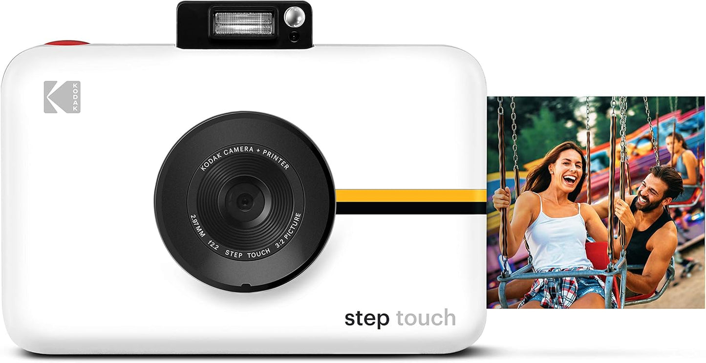 Kodak Step Touch | 13MP Digital Camera & Instant Printer with 3.5 LCD Touchscreen Display, 1080p HD Video - Editing Suite, Bluetooth & Zink Zero Ink Technology | Black