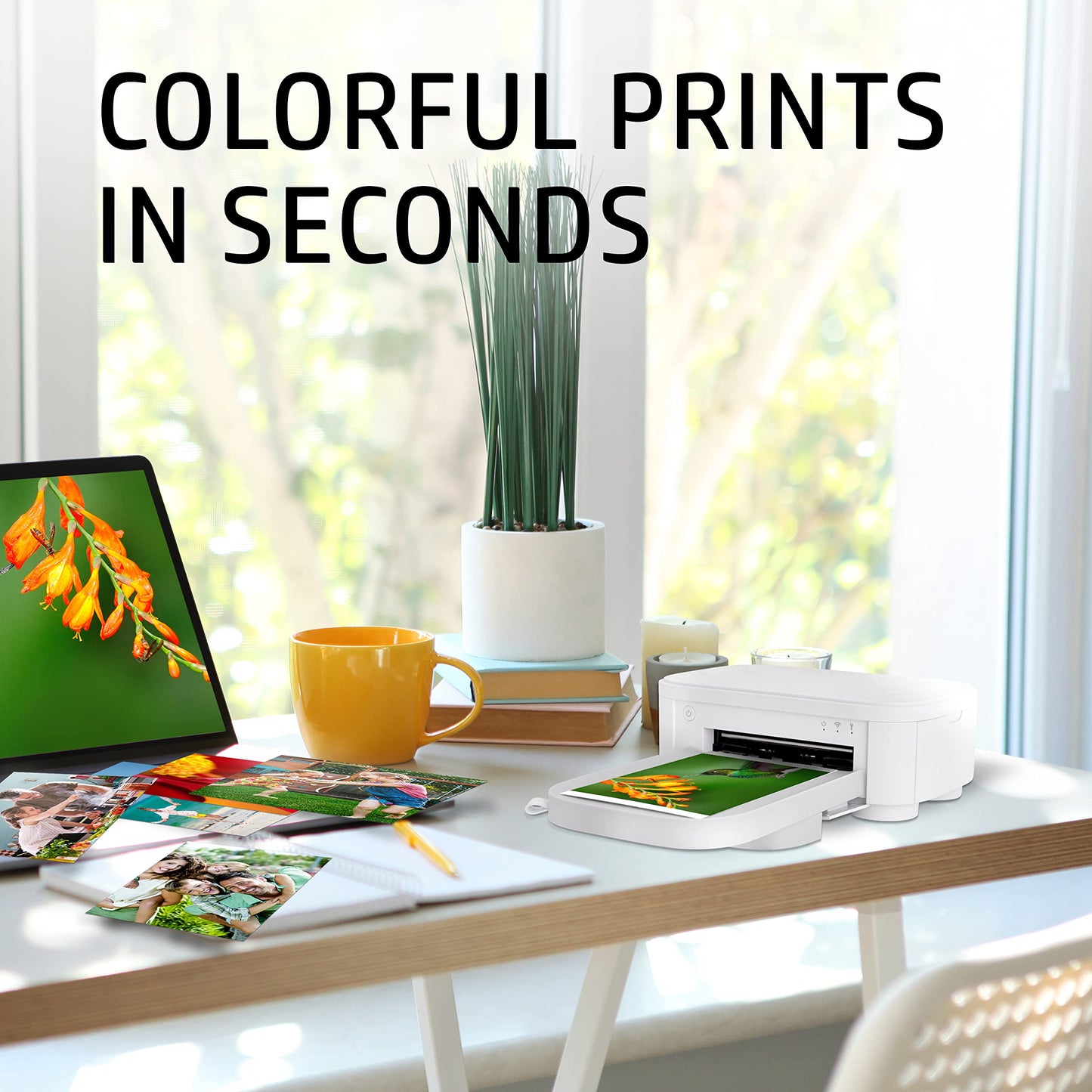 HP Sprocket Studio Plus 4 x 6” Photo Paper and Cartridges (Includes 108 Sheets and 2 Cartridges) - Compatible only with HP Sprocket Studio Plus Printer