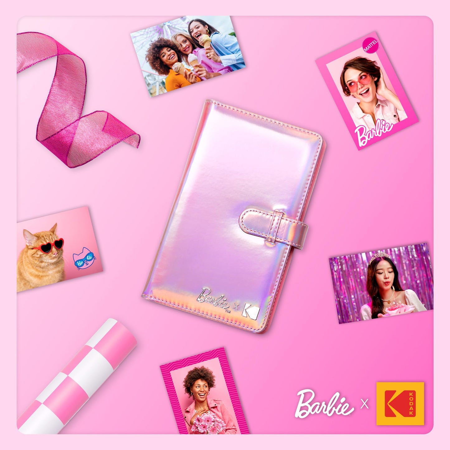 Kodak x Barbie 96-pocket Photo Album for Barbie Instant 2x3” ZINK Zero Ink Photo Paper