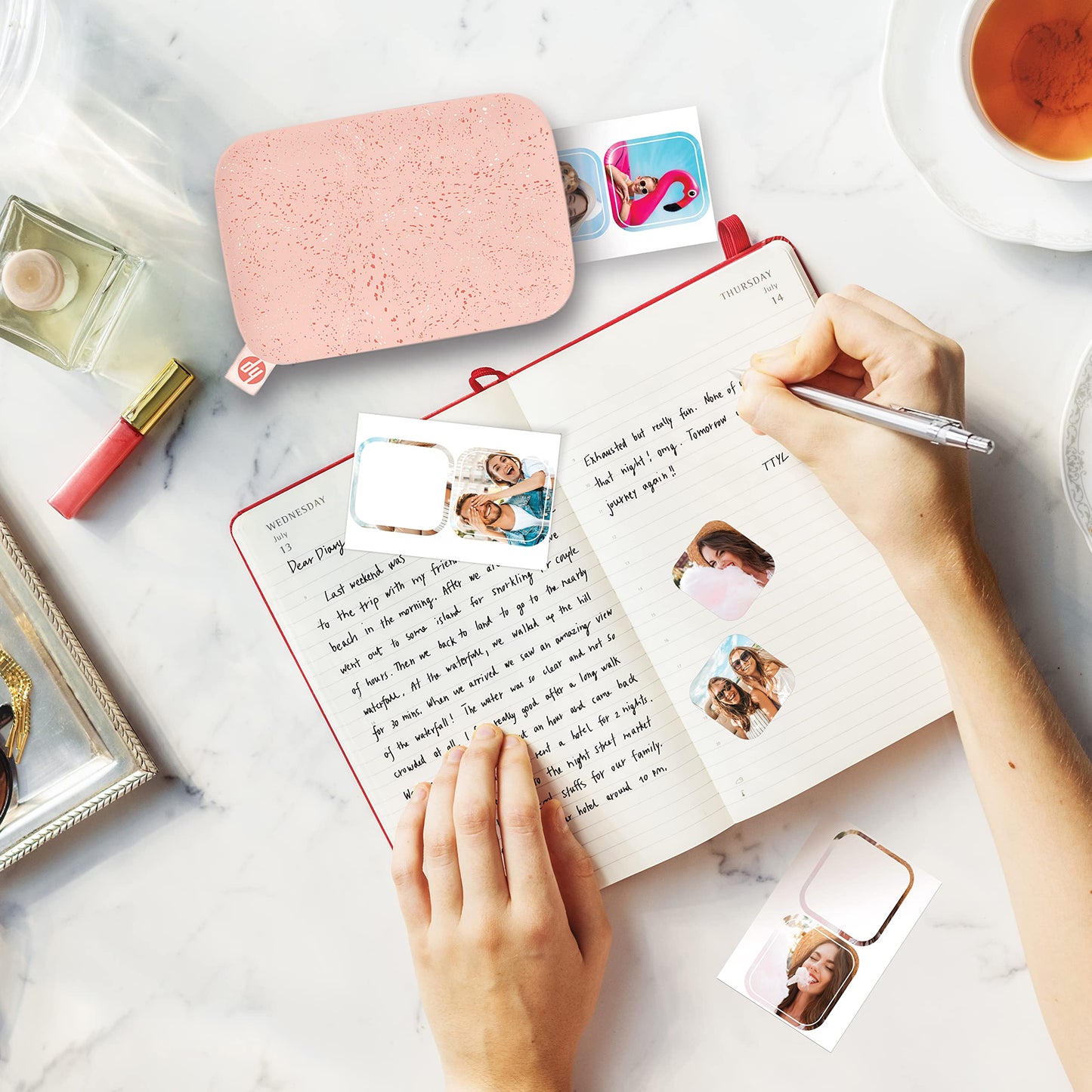 HP Sprocket 2x3” Premium Zink Pre-Cut Sticker Photo Paper, 30 Sheets, Compatible with HP Sprocket Photo Printers