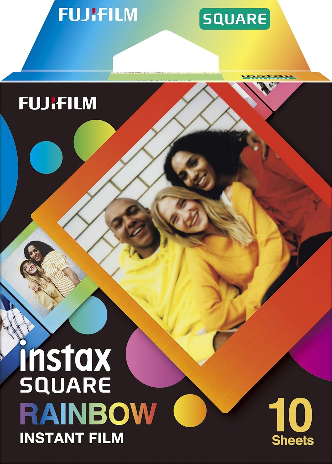 Fujifilm Instax Square Rainbow Film - 10 Exposures