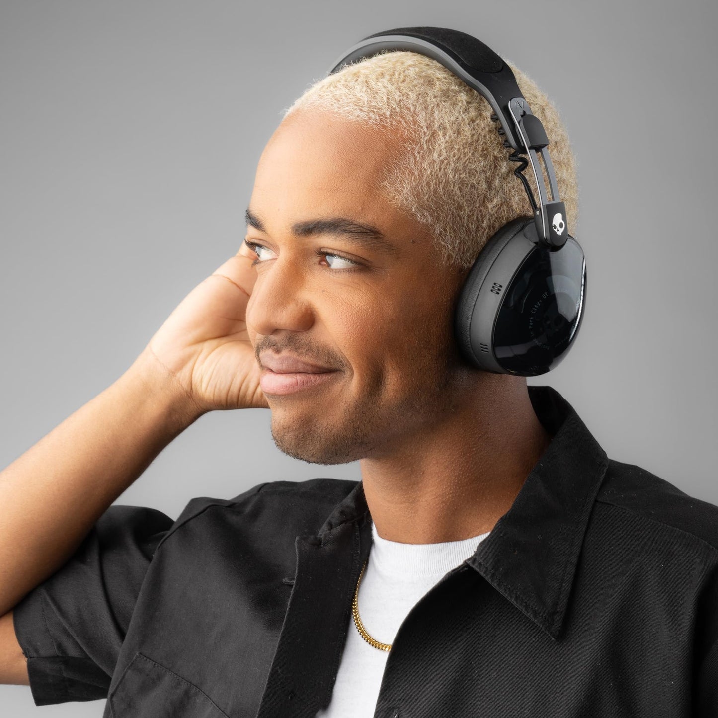 Skullcandy Aviator 900 ANC Wireless Over-Ear Bluetooth Headphones, THX Spatial Audio with Head Tracking, Adaptive Noise Cancelling, Up to 60 Hours Battery, Microphone for iPhone Android - True Black