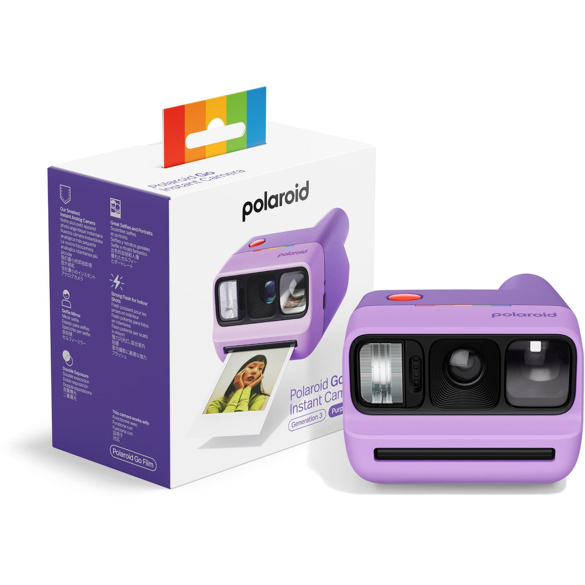 Polaroid Go Gen 3 Compact Analog Instant Camera - Purple