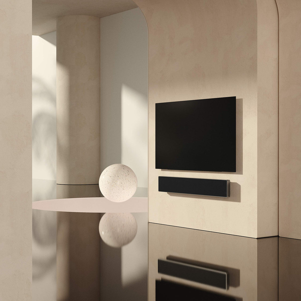 Bang & Olufsen Beosound Stage - Dolby Atmos Soundbar - TV and WiFi Speaker, Aluminum/Black