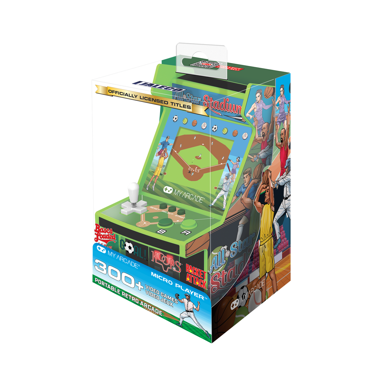 My Arcade Micro Player 6.8" All-Star Stadium Collectible Retro Arcade (307 Games in 1)