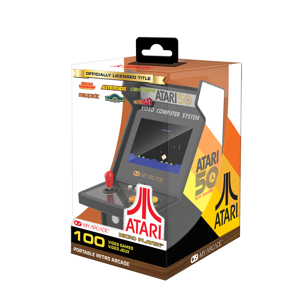 My Arcade Micro Player Pro 6.8" Atari Portable Retro Arcade (100 Games in 1)