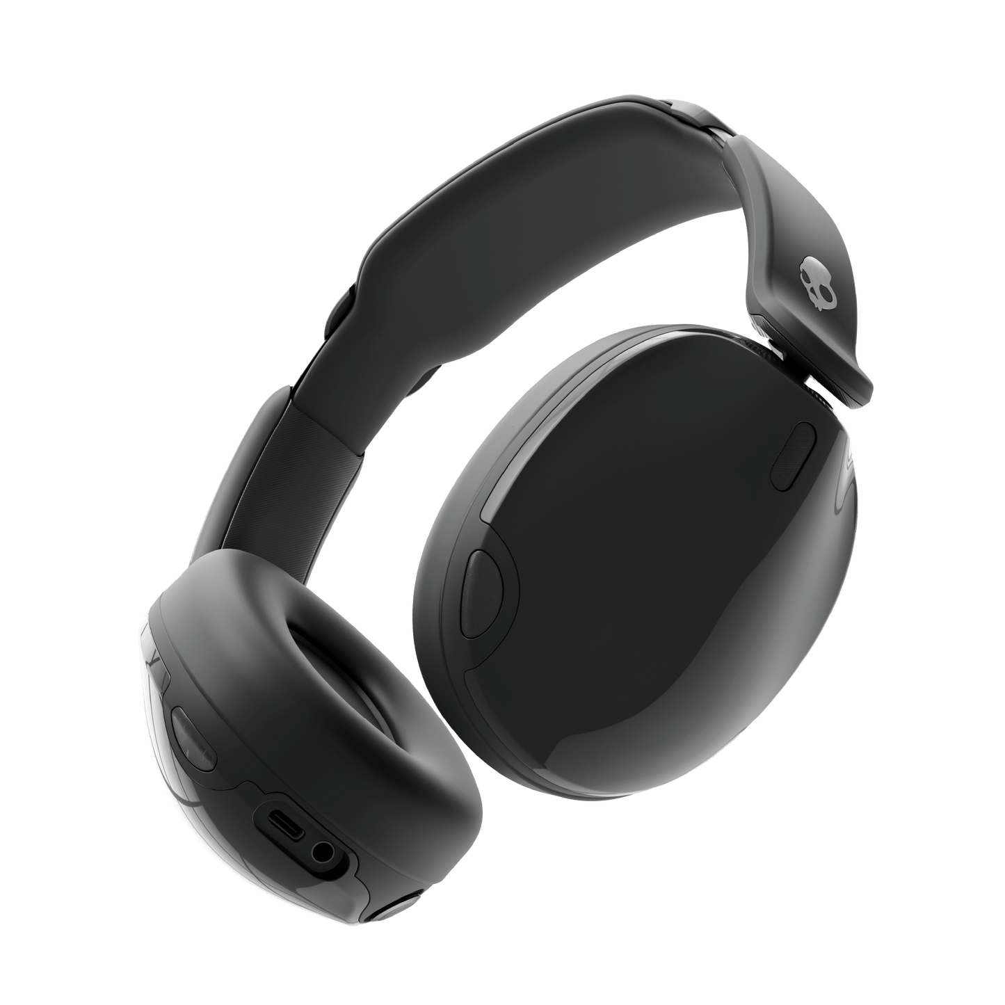 Skullcandy Hesh 540 ANC Wireless Over-Ear Bluetooth Headphones with THX Spatial Audio, Active Noise Cancelling, Personalized Sound, Up to 65 Hours Battery, Microphone for iPhone Android - True Black