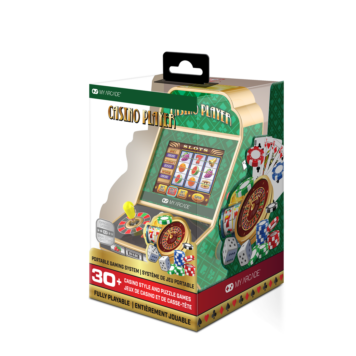 My Arcade Casino Player Portable Casino Gaming System (30 Games in 1)
