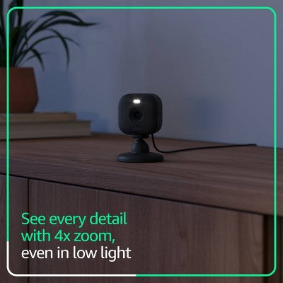Blink Mini 2K+ Plug-In Indoor Security Camera - 1 Camera - Black