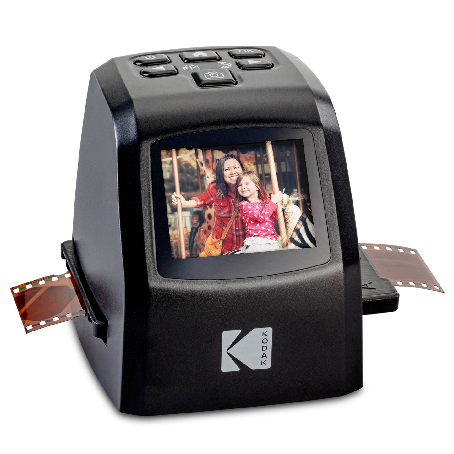 KODAK Mini Digital Film & Slide Scanner - Converts 35mm, 126, 110, Super 8 & 8mm Film to 22MP JPEG Images - Includes 2.4" LCD Screen & Easy-Load Adapters