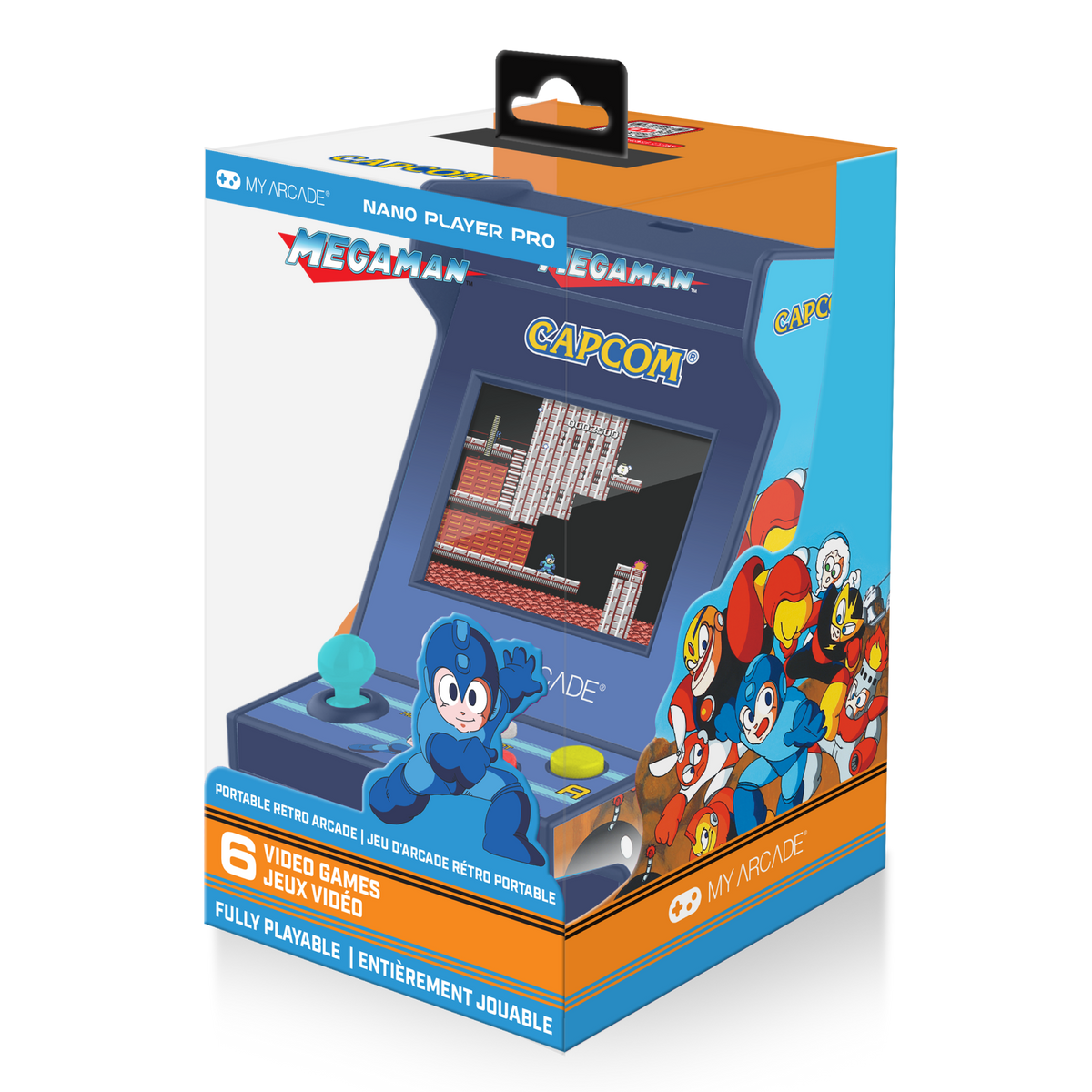 My Arcade Nano Player Pro 4.8" Mega Man Portable Retro Arcade (6 Games in 1)