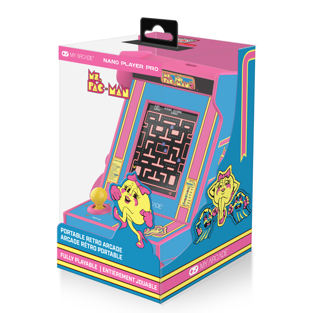 My Arcade Nano Player Pro 4.8" Ms. Pac-Man Portable Retro Arcade