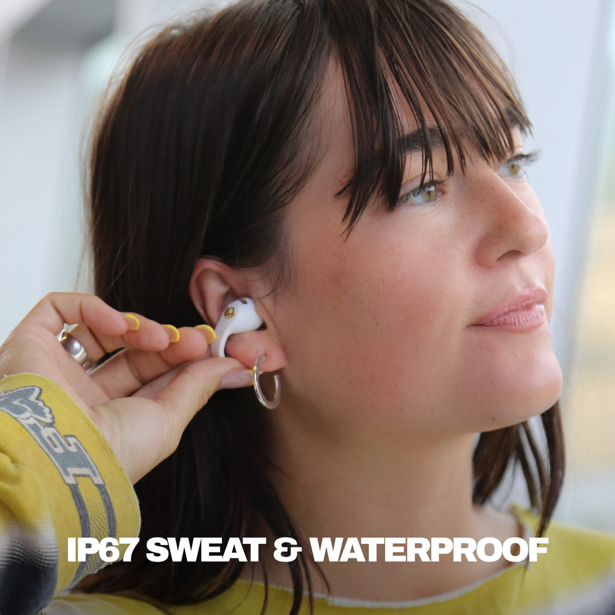 Skullcandy Push 720 Open-Ear True Wireless Earbuds - Bone/Gold