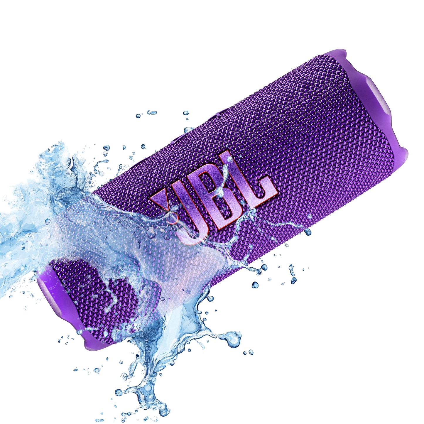 JBL Flip 7 - Portable Waterproof and Drop-Proof Speaker, Bold Pro Sound with AI Sound Boost, 16Hrs of Playtime, and PushLock System with Interchangeable Accessories (Purple)