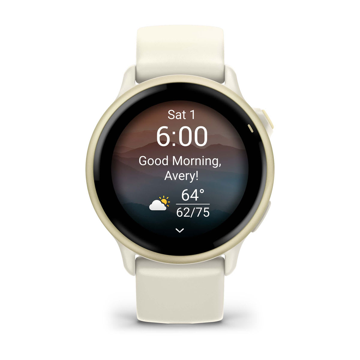 Garmin vivoactive 6 GPS Smartwatch - Lunar Gold/Bone