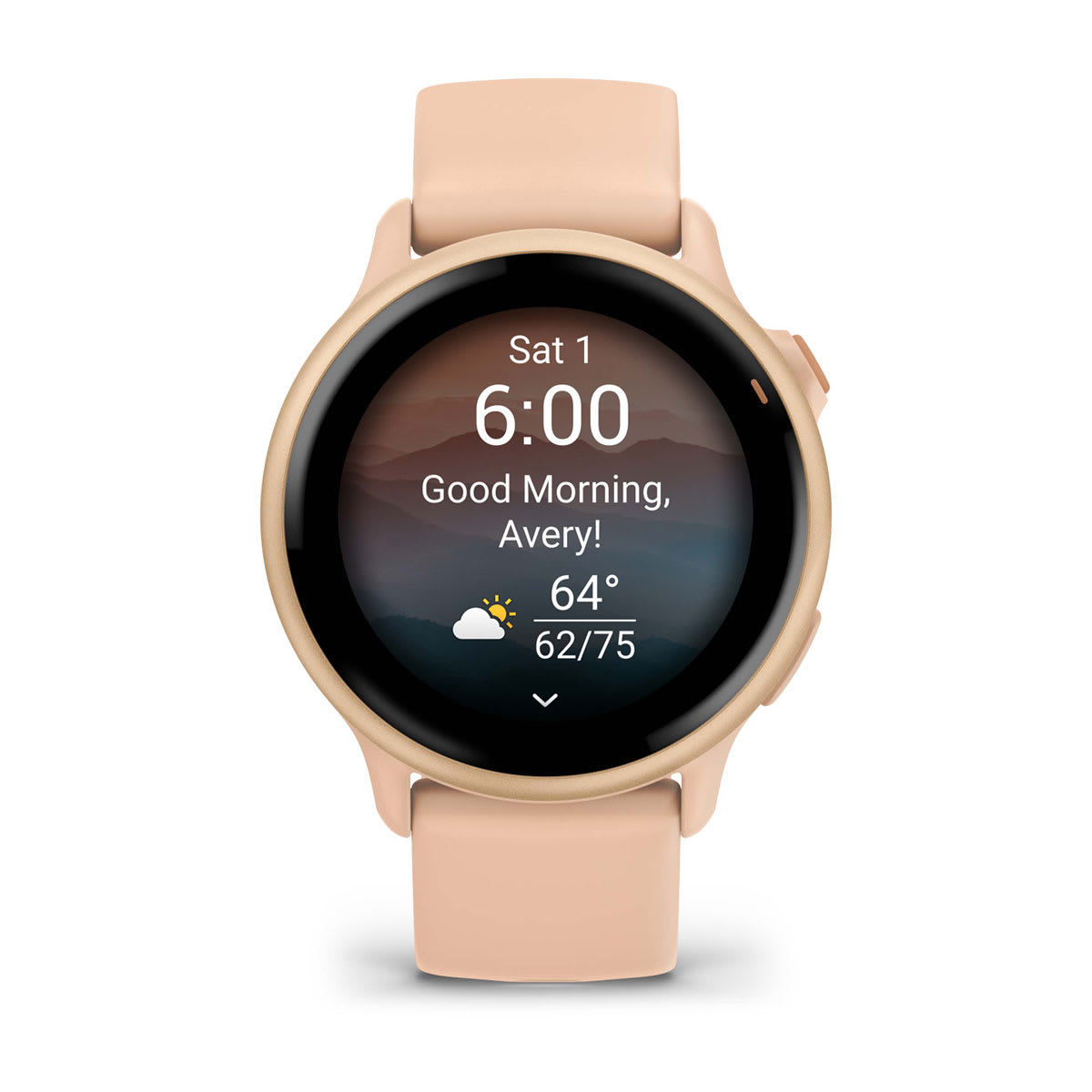 Garmin vivoactive 6 GPS Smartwatch - Metallic Pink Dawn