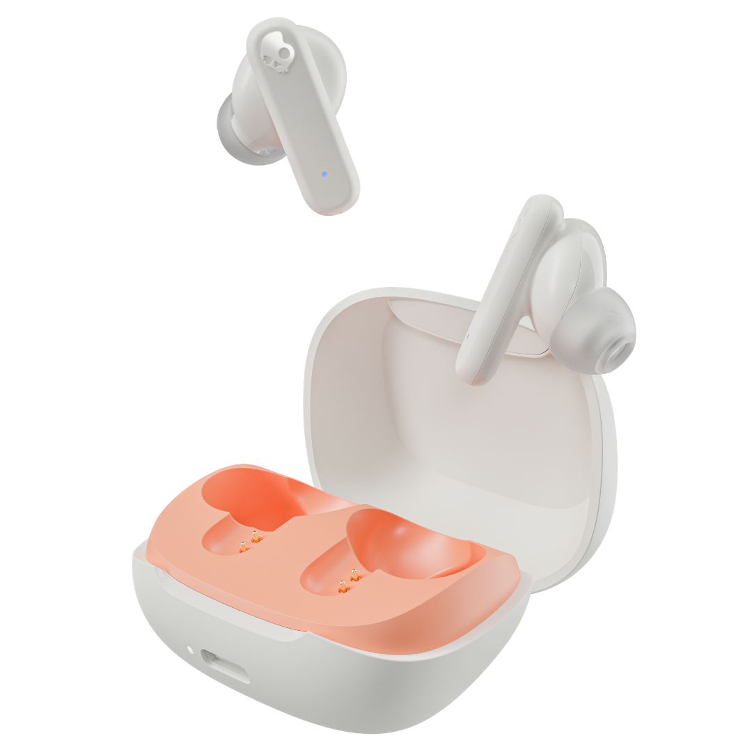 Skullcandy Smokin’ Buds Wireless Earbuds, Bluetooth Headphones, Noise Isolating Fit, Up to 20 Hours Battery, IPX4 Sweat and Water Resistant, Microphone for iPhone Android - Matcha