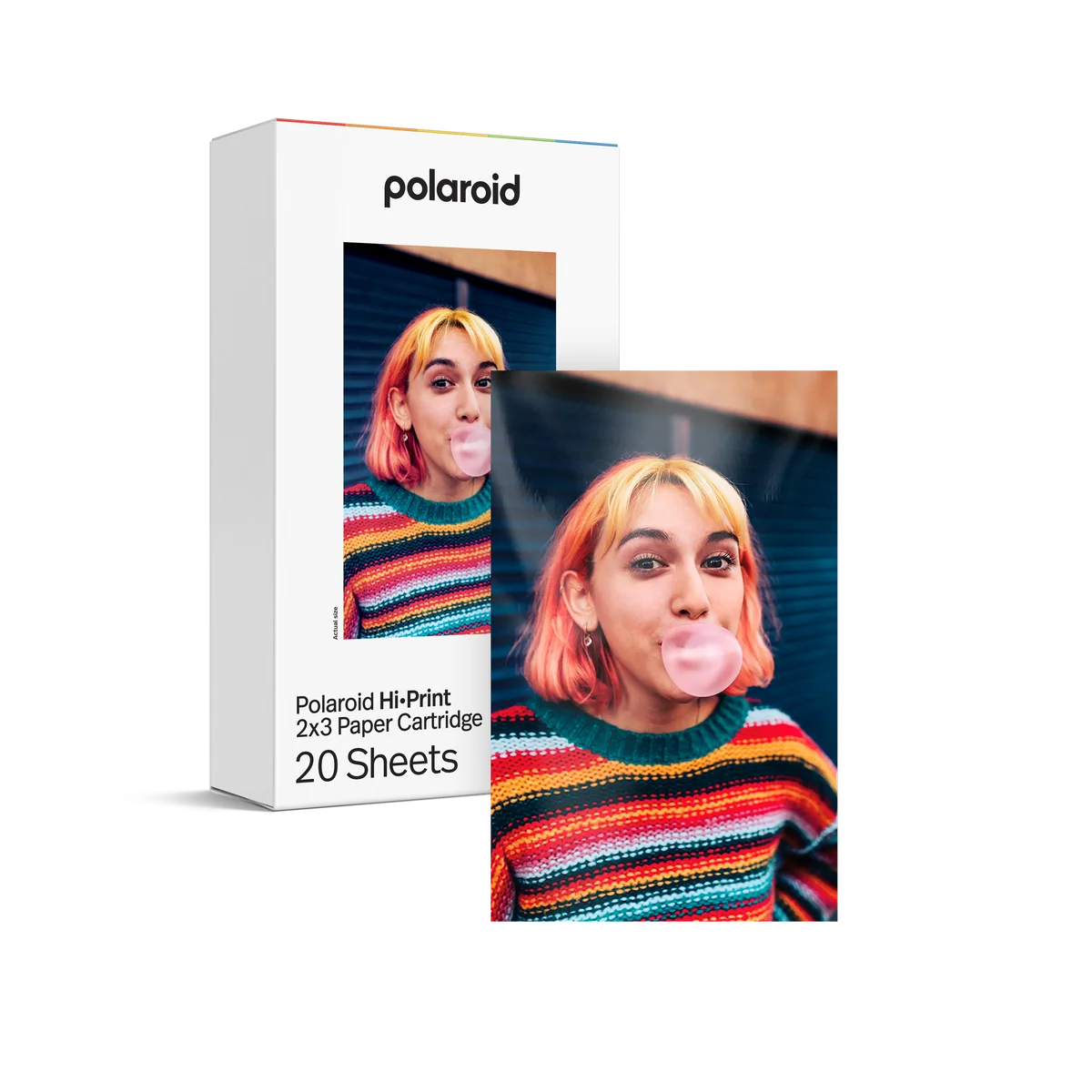Polaroid Everything Box Hi-Print Gen 2 Pocket Photo Printer & 40 Sheet Paper Set - White