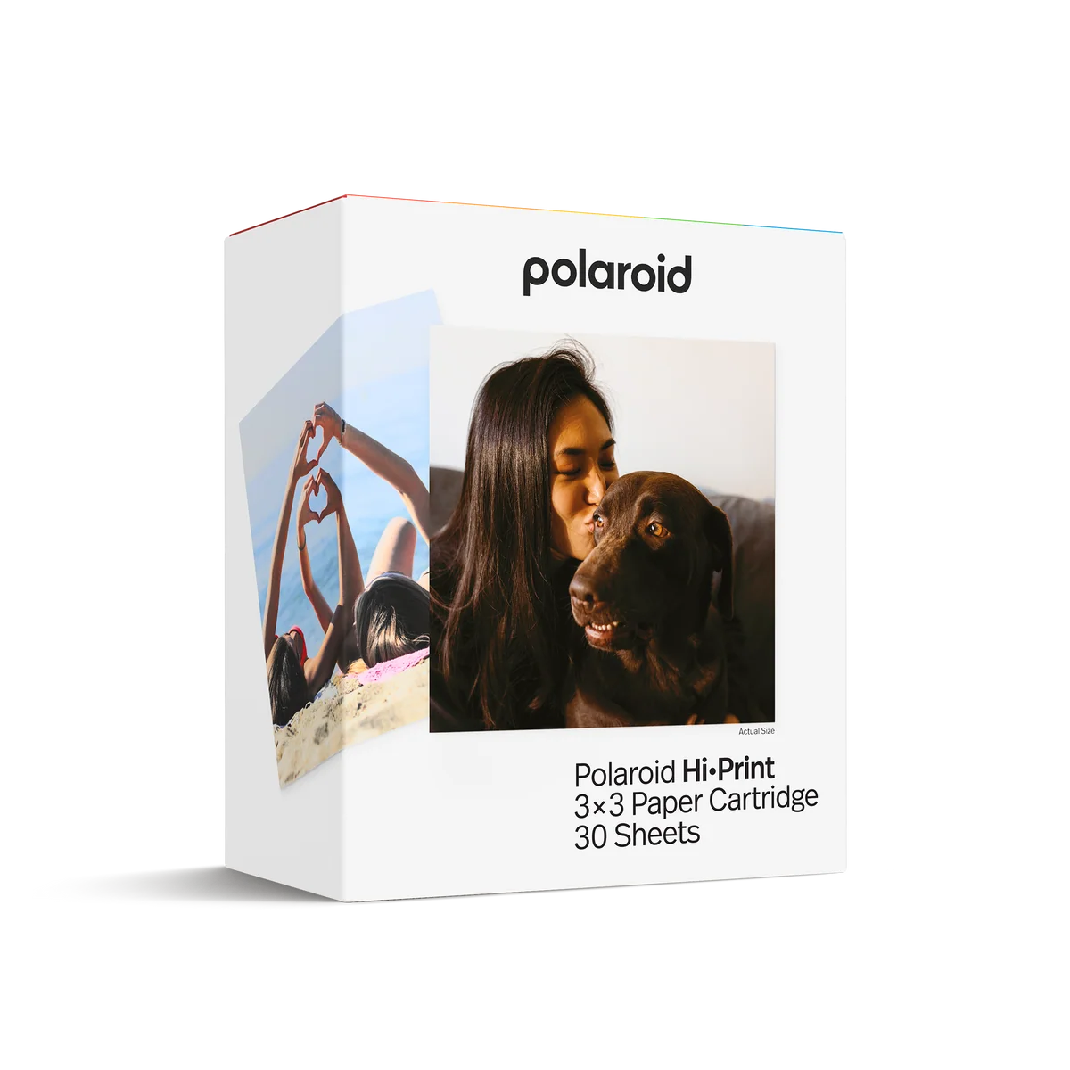 Polaroid Hi-Print 3x3 Bluetooth Pocket Photo Printer & Paper Bundle