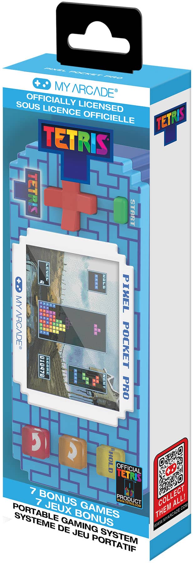 My Arcade Pixel Pocket Pro Tetris Portable Gaming System