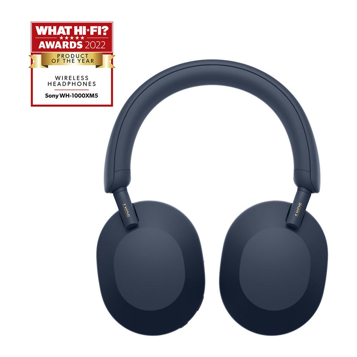 Sony WH-1000XM5 Wireless Noise Cancelling Over-Ear Headphones - Blue