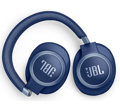 JBL Live 770NC Wireless Adaptive Noise Cancelling Over-Ear Headphones - Blue