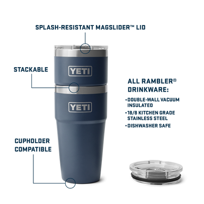 YETI Rambler 20 oz Stackable Cup with MagSlider Lid