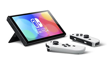 Newest 2022 Model Switch OLED Display with White Controllers and Dock - 7" 1280 x 720 OLED Touchscreen Display, 64GB Internal Storage, 802.11AC WiFi, Bluetooth 4.1, Ethernet, Type-C