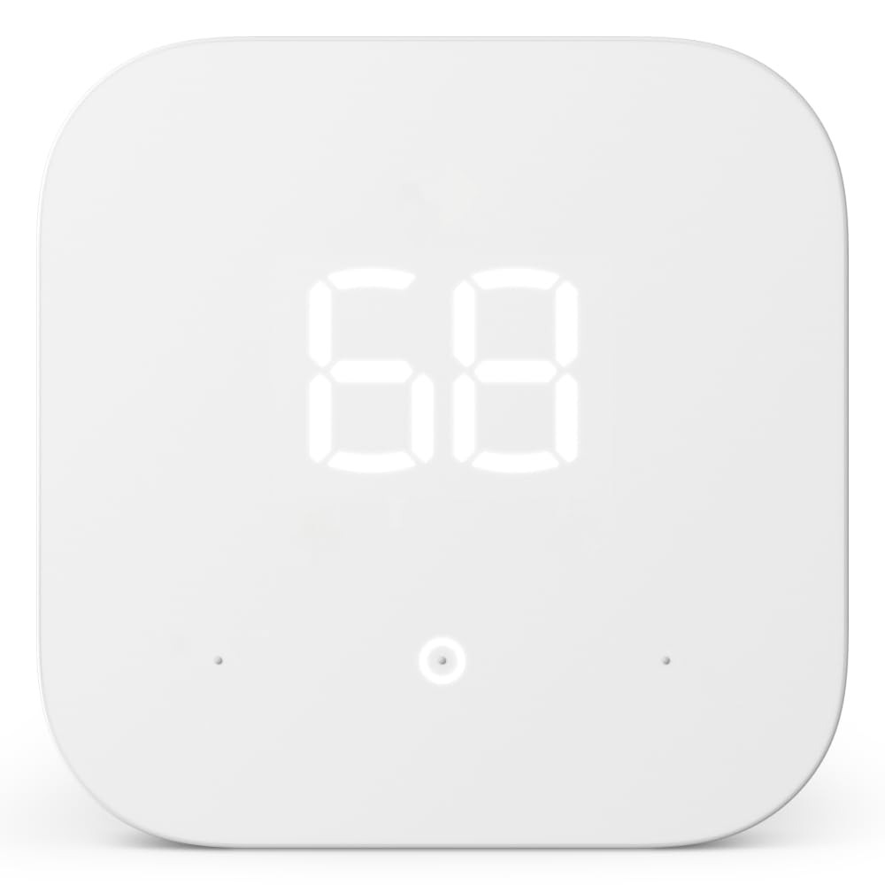 Amazon Smart Thermostat - Save money and energy - Works with Alexa and Ring - C-wire required