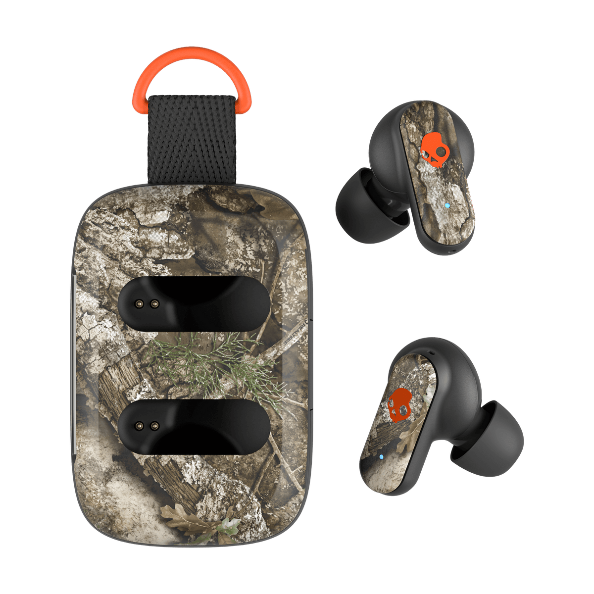 Skullcandy Dime 3 True Wireless Earbuds - Realtree APX Black/Orange