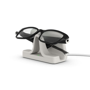 Amazon Echo Frames, an Alexa device (newest model), Smart glasses with Alexa, Rectangle frames in Classic Black with blue light filtering lenses