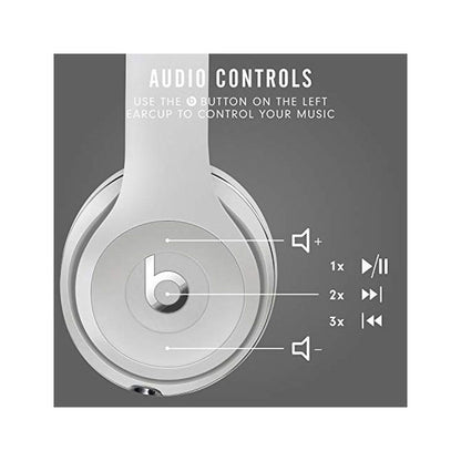 Beats Solo3 Wireless On-Ear Headphones - Satin Silver (Latest Model)
