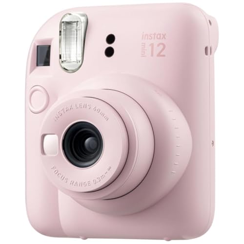 Fujifilm Instax Mini 12 Instant Camera, Blossom Pink