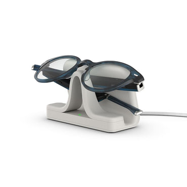 Amazon Echo Frames, an Alexa device (newest model), Smart glasses with Alexa, Round frames in Blue Tortoise with blue light filtering lenses