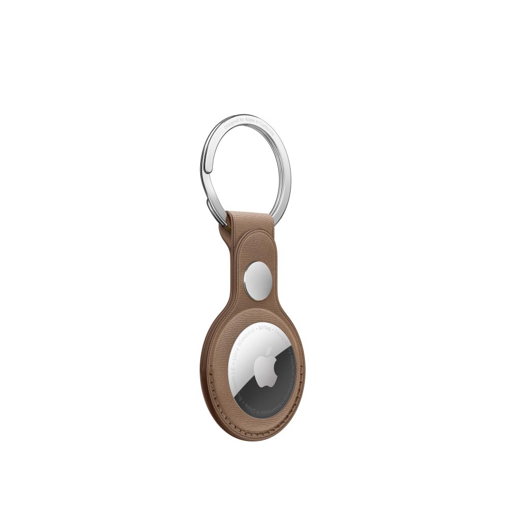 Apple AirTag FineWoven Key Ring - Taupe, Holder Only