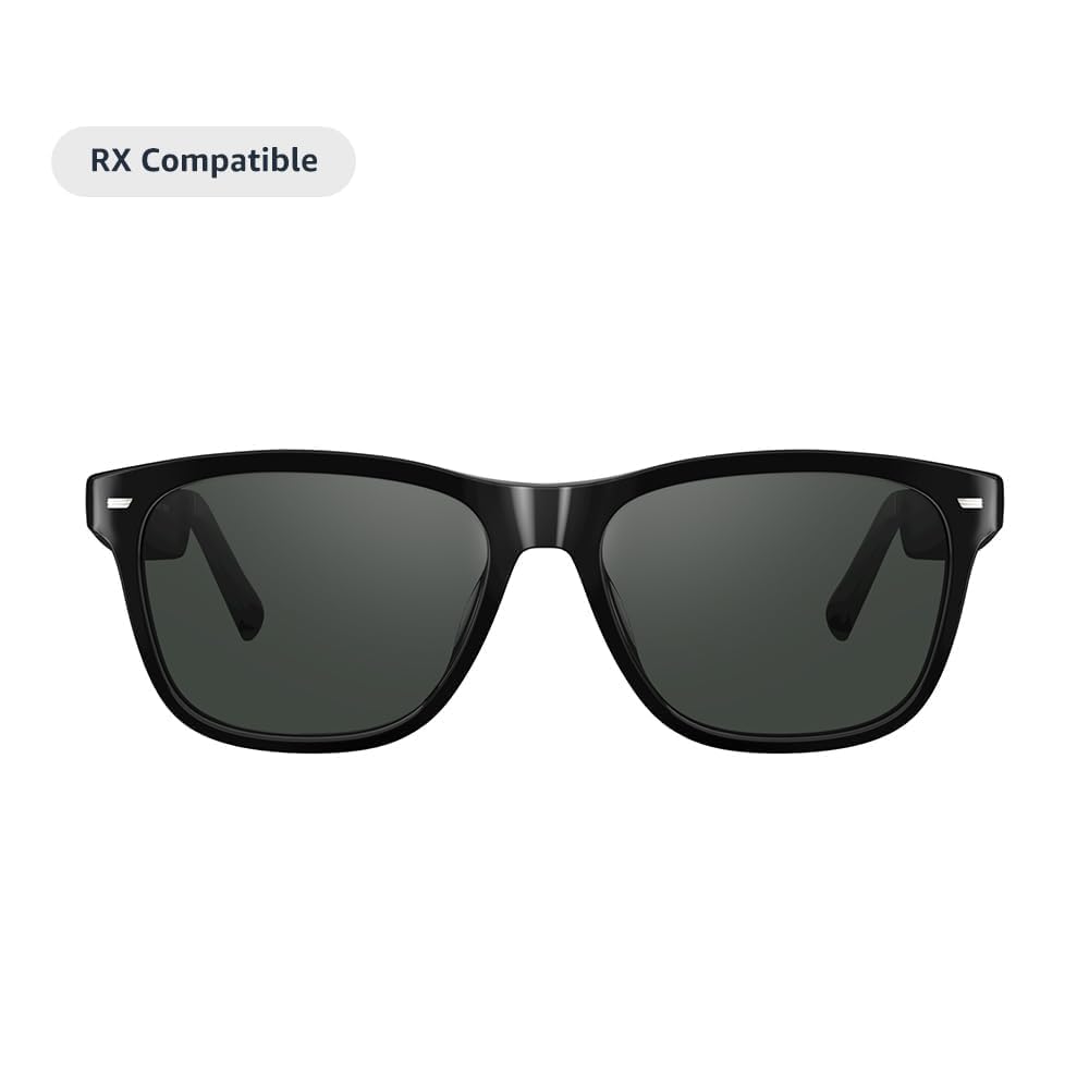Amazon Echo Frames (newest model), Smart glasses with Alexa, Cat Eye frames in Brown Tortoise with gradient sunglass lenses