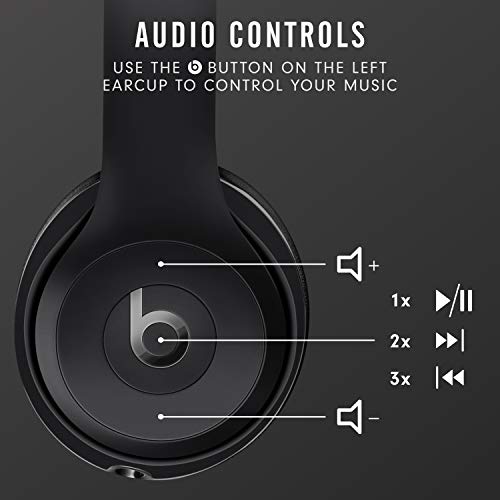 Beats Solo3 Wireless On-Ear Headphones - Black (Latest Model)