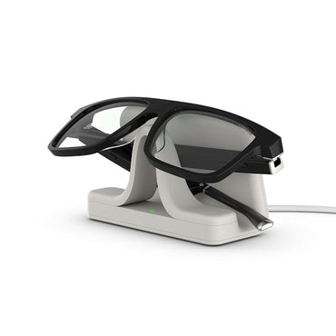 Carrera Smart Glasses with Alexa (newest model), Smart audio glasses, Sprinter black frames with blue light filtering lenses, Square