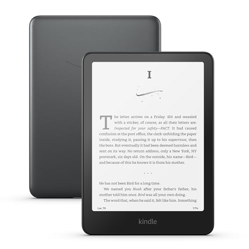 Amazon Kindle Paperwhite Signature Edition 32GB (newest model) - Our fastest Kindle with auto-adjusting front light, wireless charging, and weeks of battery life - Metallic Black