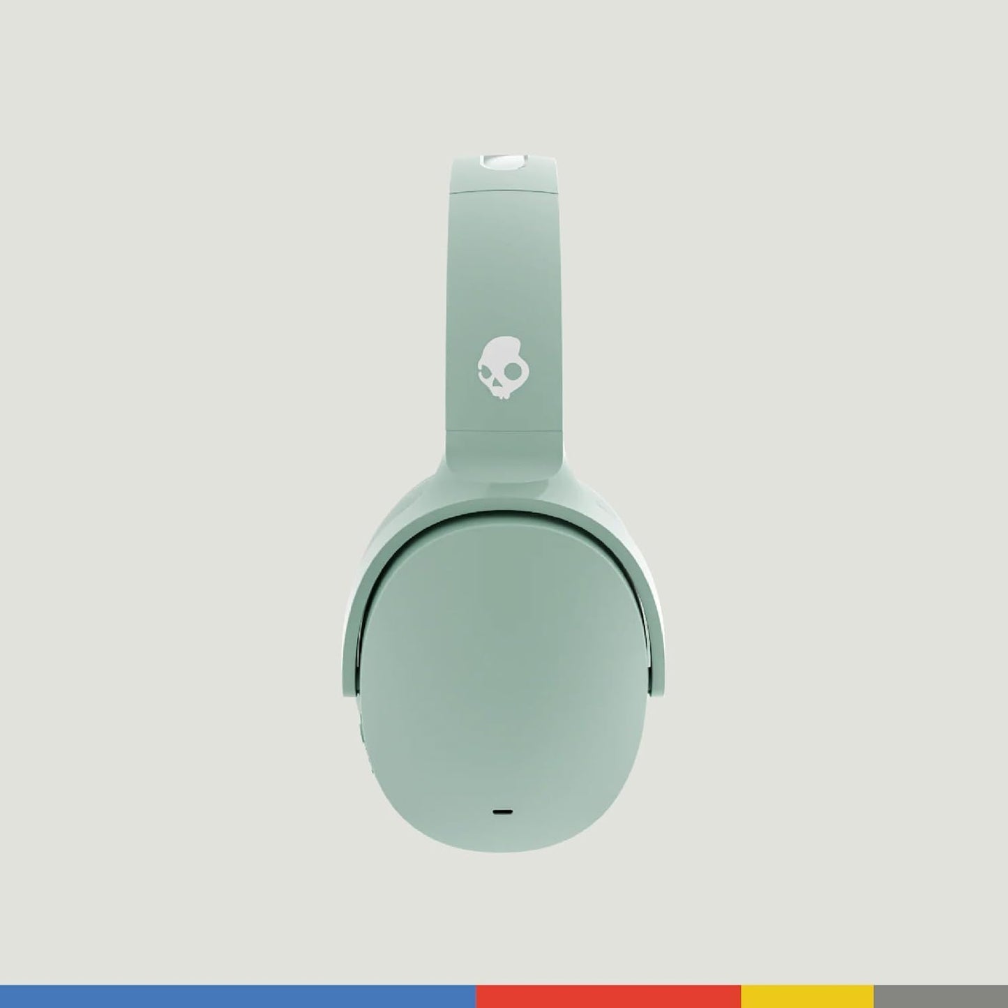 Skullcandy Hesh ANC Wireless Over-Ear Bluetooth Headphones, Active Noise Cancelling, Up to 22 Hrs Battery, Foldable Lightweight Design, Microphone for iPhone Android - Preppy Sage