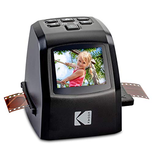 KODAK Mini Digital Film & Slide Scanner - Converts 35mm, 126, 110, Super 8 & 8mm Film to 22MP JPEG Images - Includes 2.4" LCD Screen & Easy-Load Adapters
