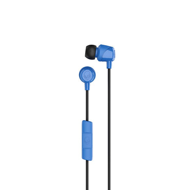 Skullcandy Jib Wired Earbuds with 3.5mm Plug, Noise Isolating Fit, Built-In Microphone Call and Track Control, Convenient for Travel - Cobalt Blue