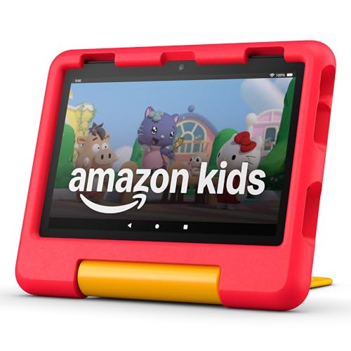 Amazon Fire HD 8 Kids tablet (newest model), ages 3-7. With bright 8" HD screen. Includes ad-free and exclusive content, parental controls and 13-hr battery, 32GB, Disney Pixar Cars