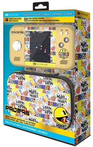My Arcade Pocket Player Max Pac-Man 45th Anniversary Portable Gaming System (5 Games in 1)